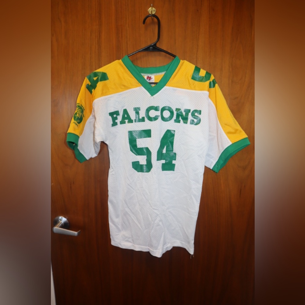 Russell Athletic White Jersey with Green and Yellow Accents